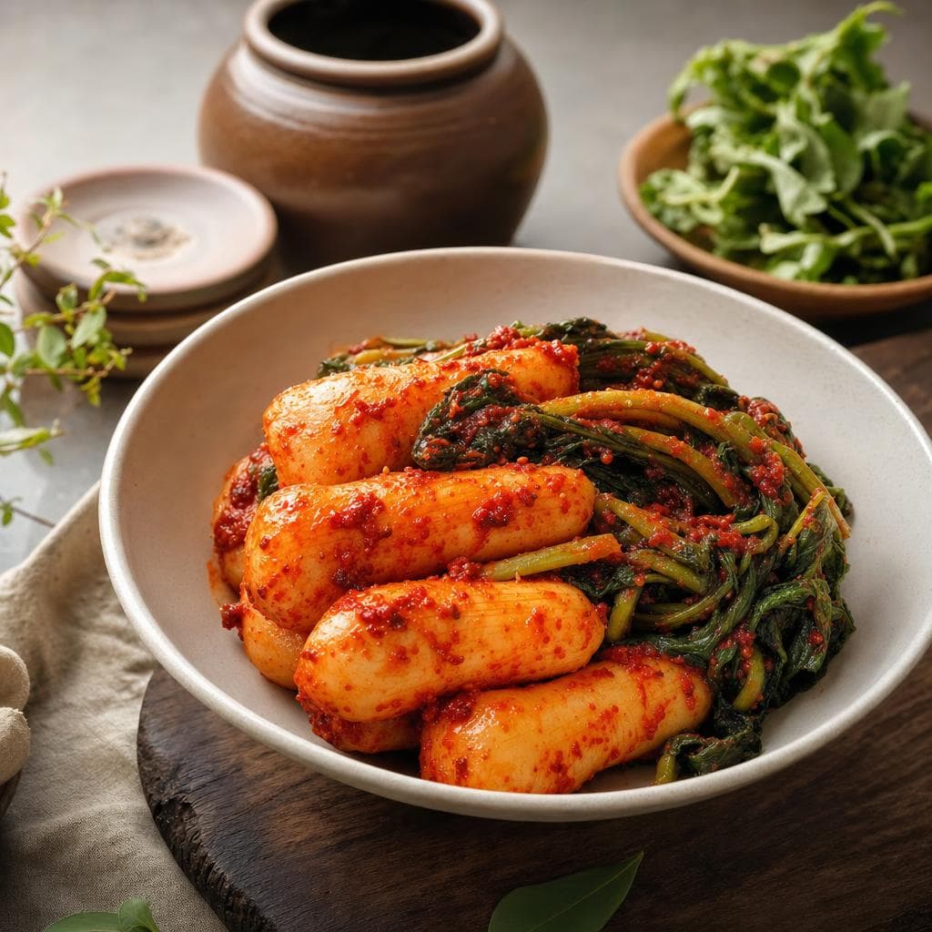 맛있는 저염 총각김치 국내산 주문 시 즉시 생산